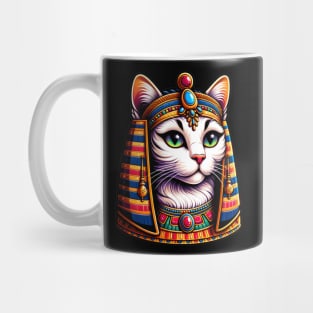 Cleocatra: Regal Egyptian Feline Sovereign Mug